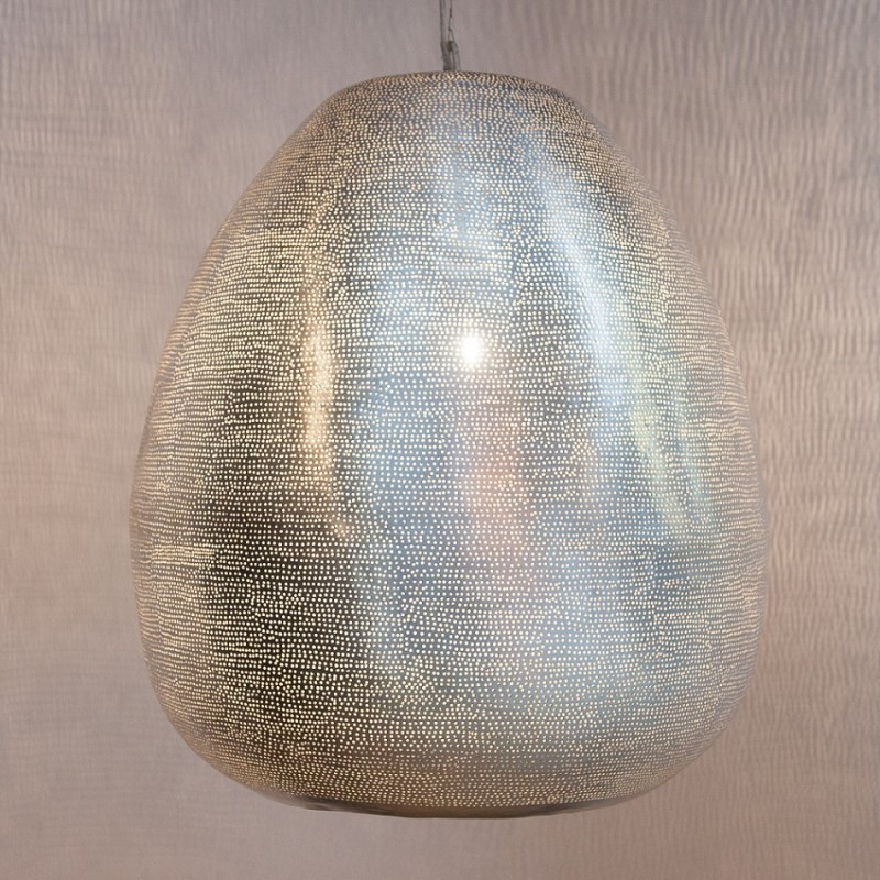HANGING LAMP THR FLSK BRASS SILVER PLATED  - HANGING LAMPS
